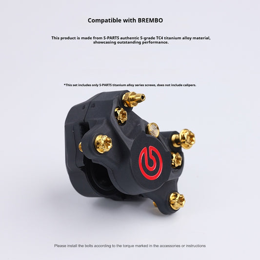 SPARTS Titanium Bolt Kit for Brembo Basic 2-Piston and 4-Piston Calipers