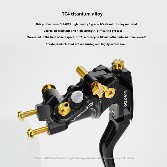 SPARTS Brembo RCS CORSA CORTA RR Master Cylinder Titanium Alloy Screw Kit