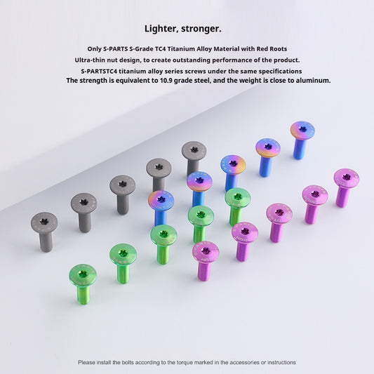 SPARTS BMW GS1200 1250 Front Brake Disc M8*27 Titanium Alloy Bolts Motorcycle Blue