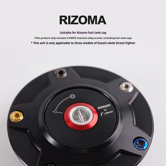 SPARTS Rizoma Ducati DUCATI Fuel Cap V4 V2 Modified Titanium Alloy Bolt Kit