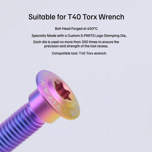 SPARTS M8 Stepped Button Head TC4 Titanium Bolt