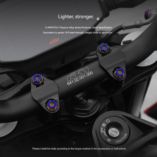 S-parts Titanium Styling & Bodywork Fairing Bolt Kit for KTM DUKE 790 | Premium Grade 5 Accessories