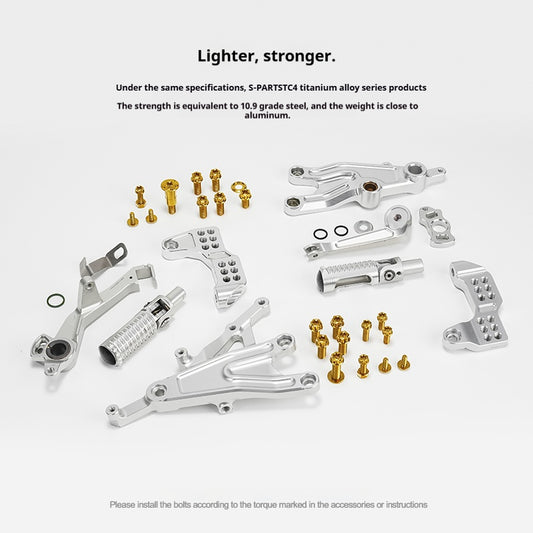 SPARTS RIZOMA Footpeg Bolts Gold Color — Custom Upgrade for DUCATI Racing Motorcycles