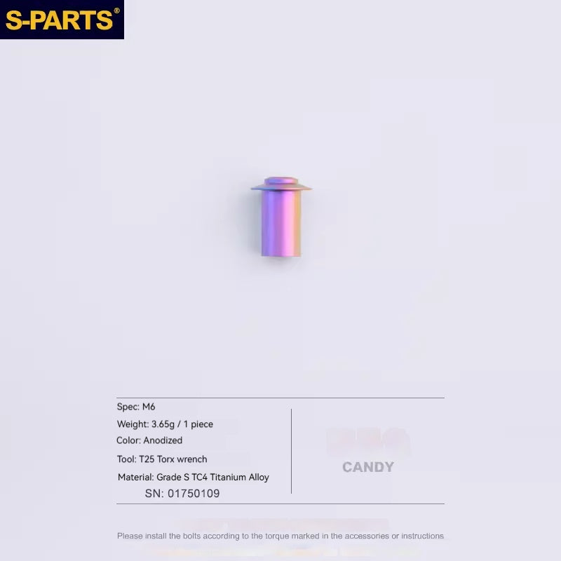 SPARTS Titanium Ignition Lock Nut Cover for DUCATI -Strength Motorcycle Upgrade