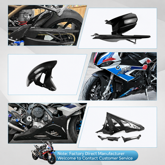 BMW S1000RR 2023-2024 Carbon Fiber Fairing Kit 3K Carbon Fiber Bodywork Panels Custom Racing Graphics