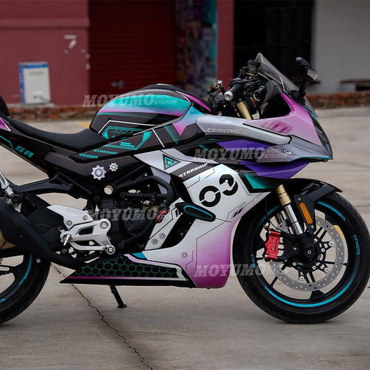 CFMOTO 450SR / 450SR-R 2022–2024 Full Motorcycle Decal Kit PVC Fairing Graphics Stickers