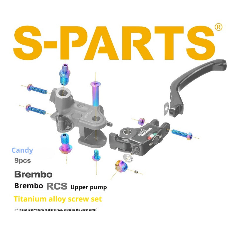 SPARTS Brembo RCS Direct-Push Brake Master Cylinder Titanium Bolt Kit