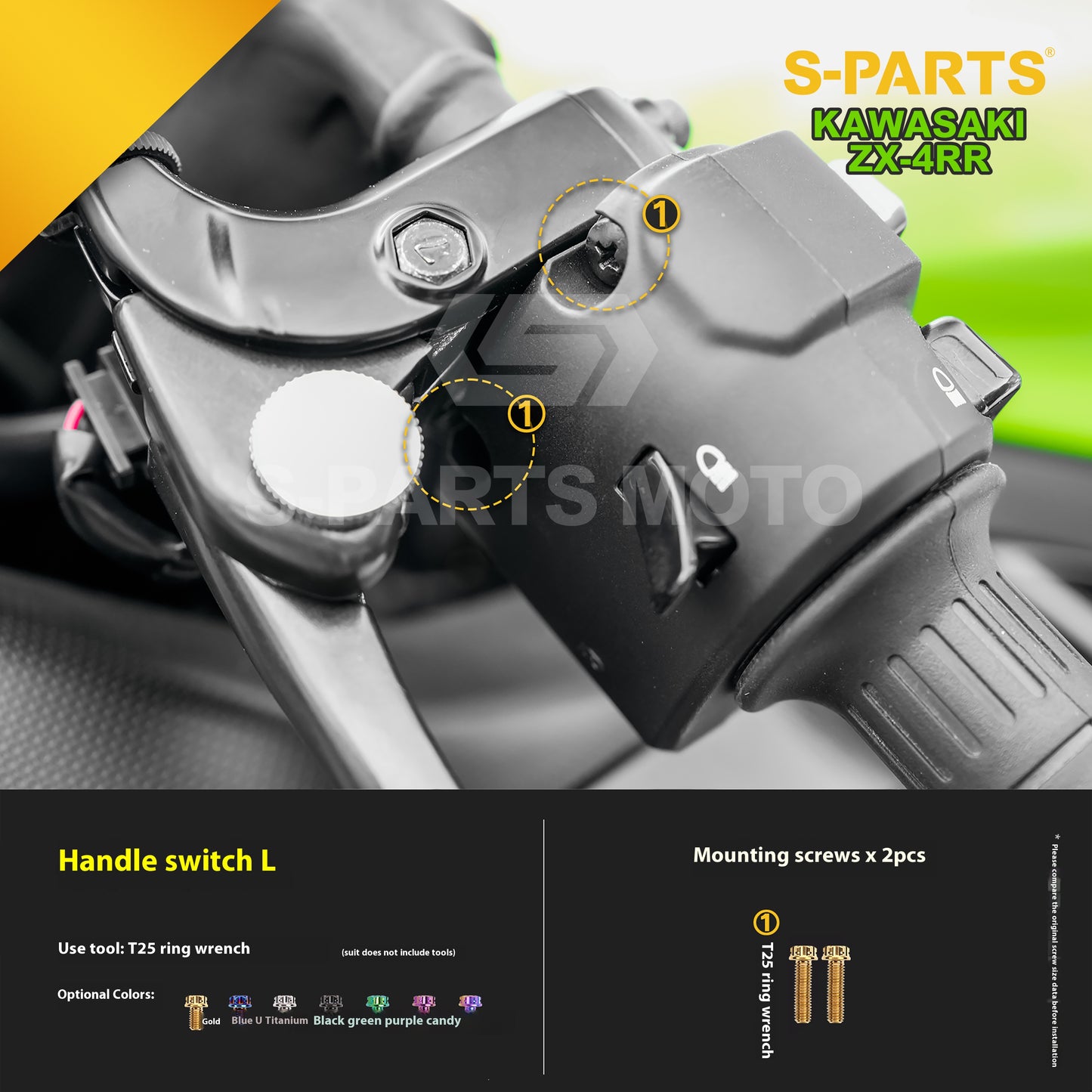 SPARTS Kawasaki ZX-4RR 2023 Titanium Alloy Bolts Motorcycle