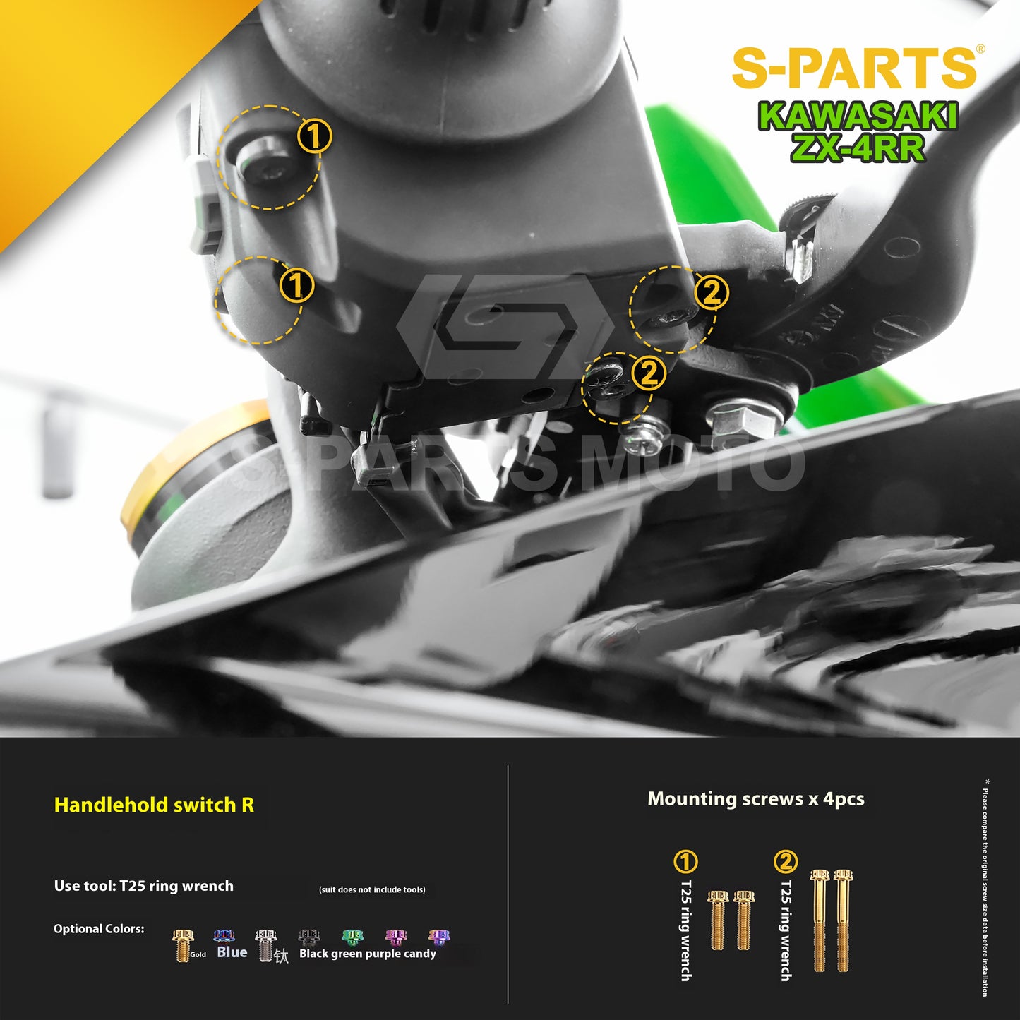 SPARTS Kawasaki ZX-4RR 2023 Titanium Alloy Bolts Motorcycle