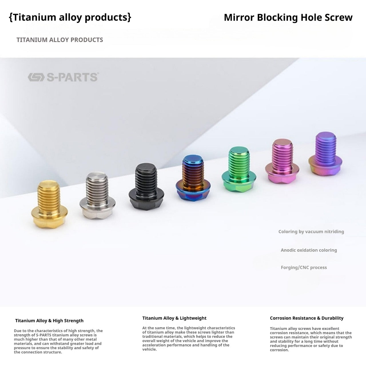 ENGINEERED FOR THE EXTREME — SPARTS Titanium Bolt Kit for BMW S1000RR