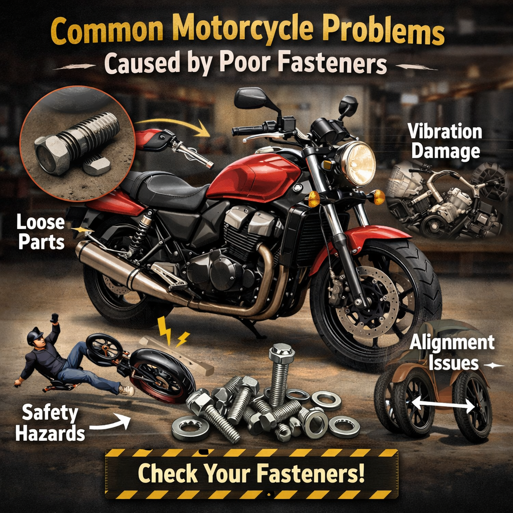 Common Motorcycle Problems Caused by Poor Fasteners