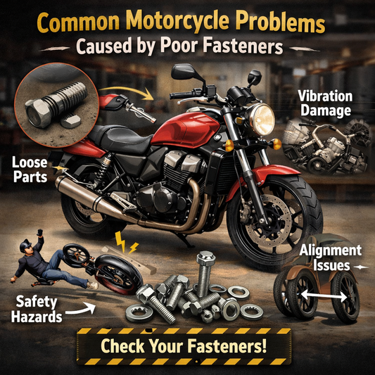 Common Motorcycle Problems Caused by Poor Fasteners