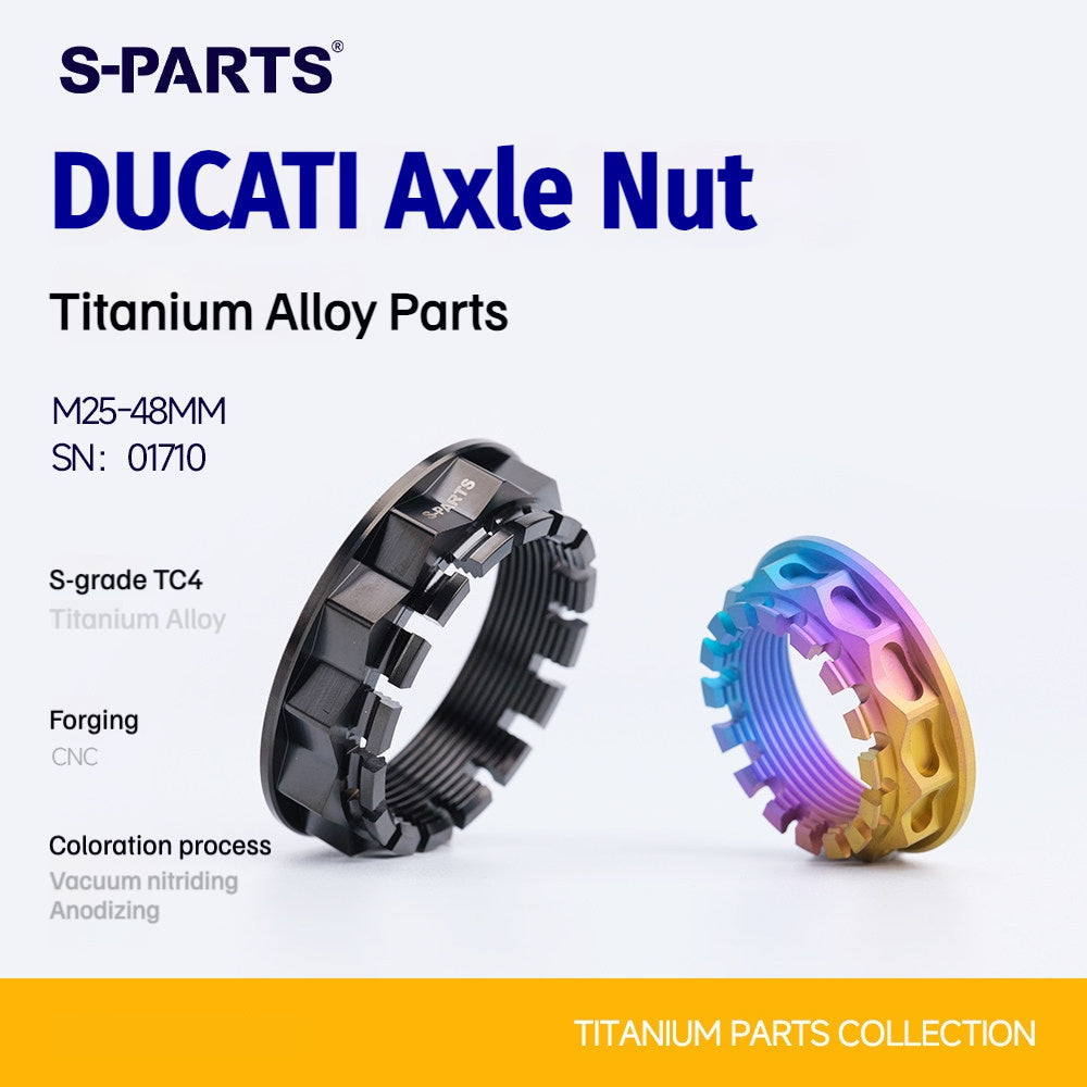 SPARTS Ducati Front & Rear Axle Big Nuts Titanium M25/M30/M33/M38/M48