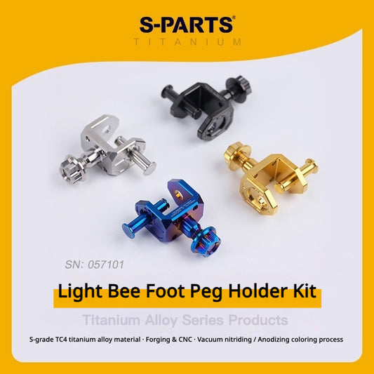 SPARTS TC4 Titanium Foot Peg Mount Kit for Sur-Ron Light Bee Motorcycle