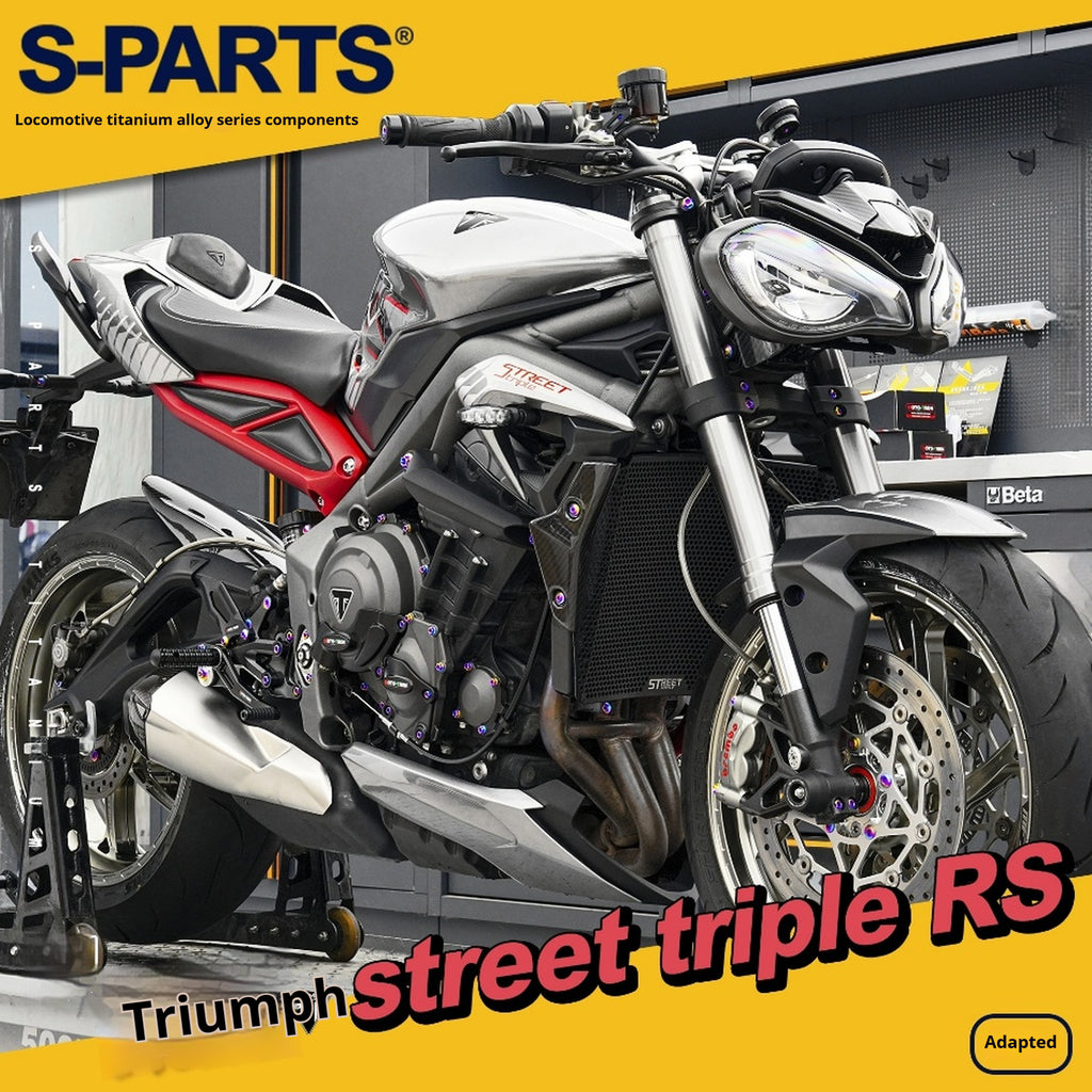 SPARTS Titanium Screw Set for Triumph Street Triple RS –CNC Titanium Upgrade Kit