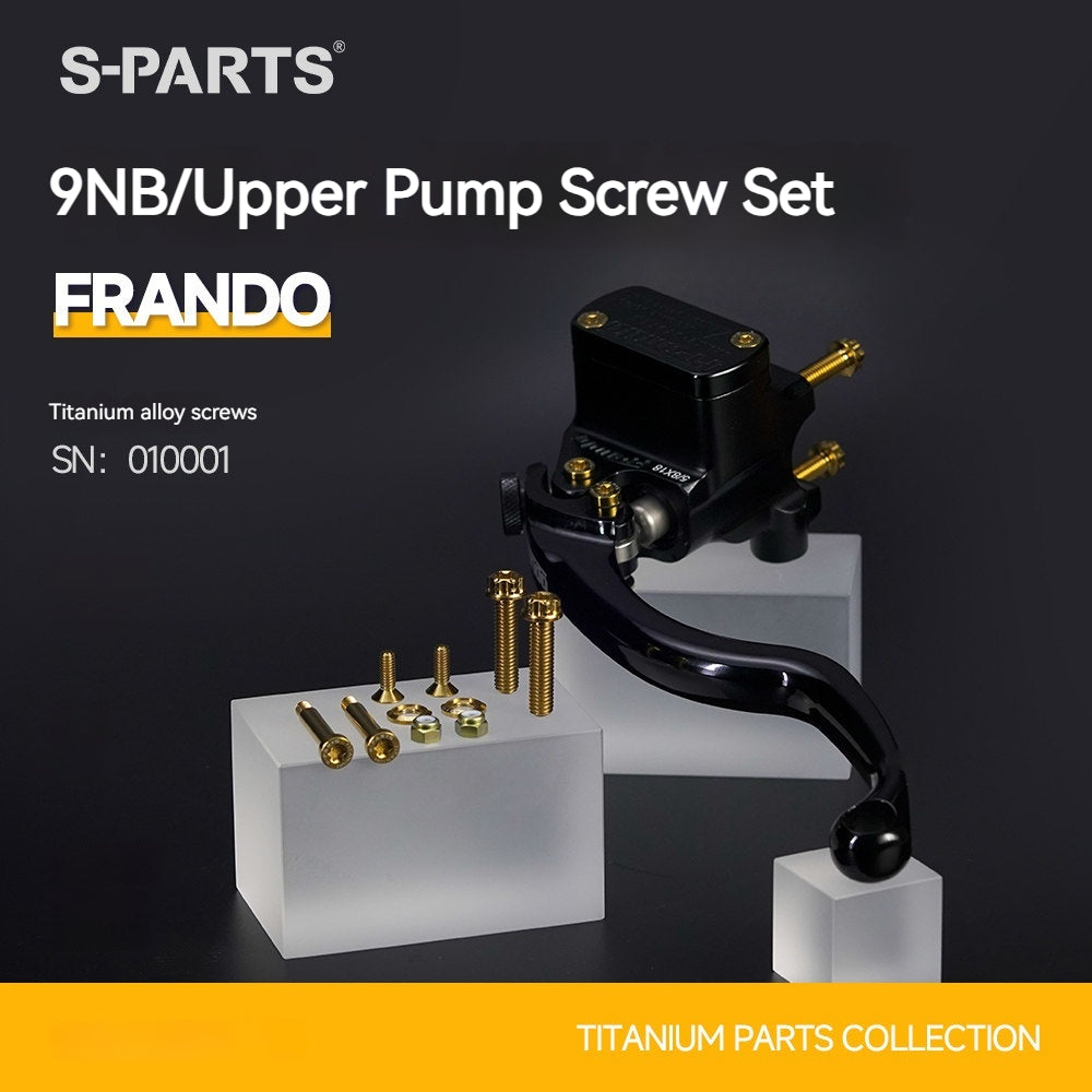 SPARTS Titanium Alloy Bolt Screw Set for Frando 9NB Master Cylinder - Motorcycle Hydraulic Clutch/Brake Modification