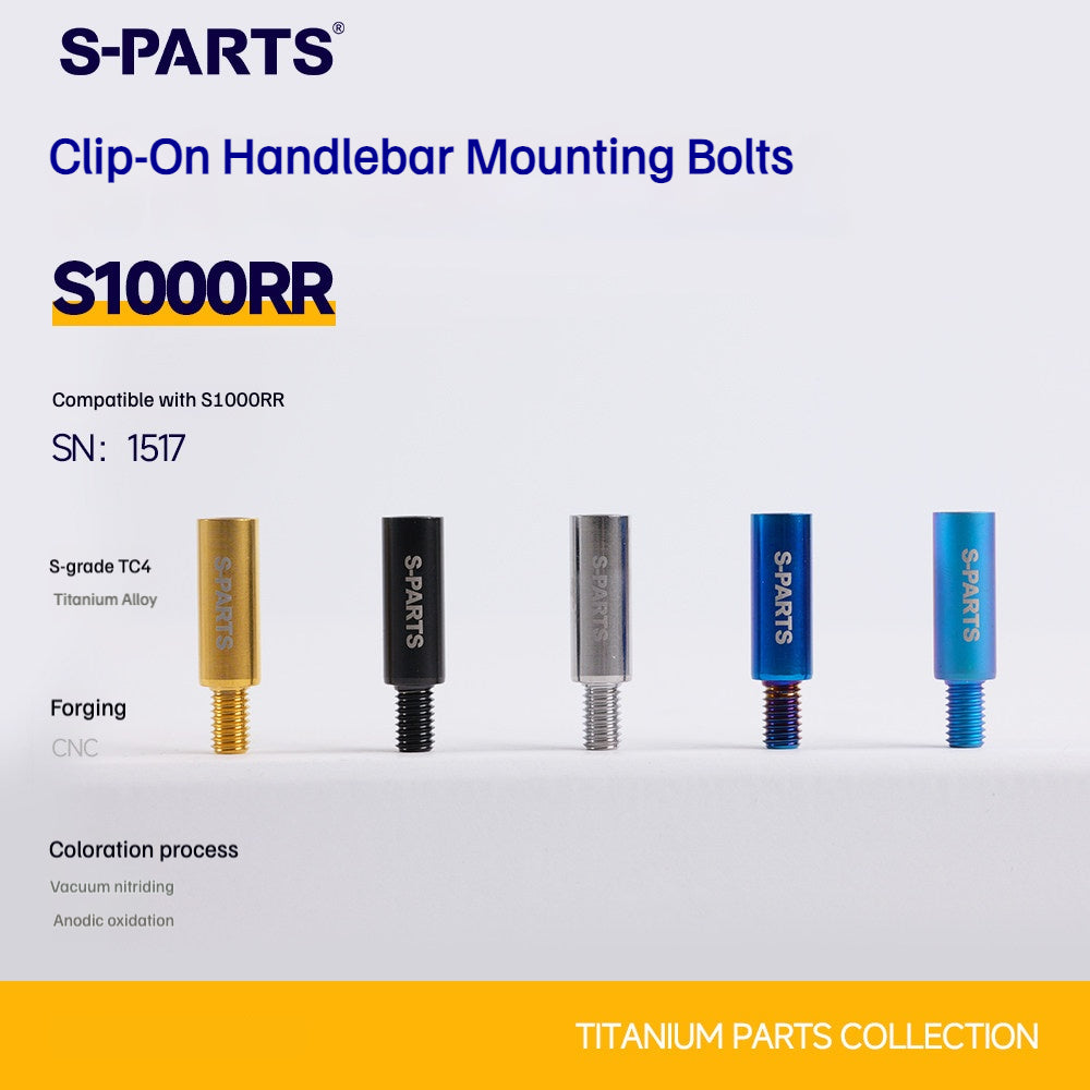 SPARTS Titanium Bolts for BMW S1000RR Clip-On Handlebar Clamp