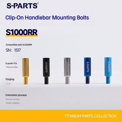 SPARTS Titanium Bolts for BMW S1000RR Clip-On Handlebar Clamp