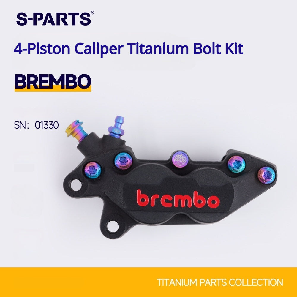 SPARTS Brembo Basic 2-Piston / 4-Piston Caliper Titanium Bolt Kit