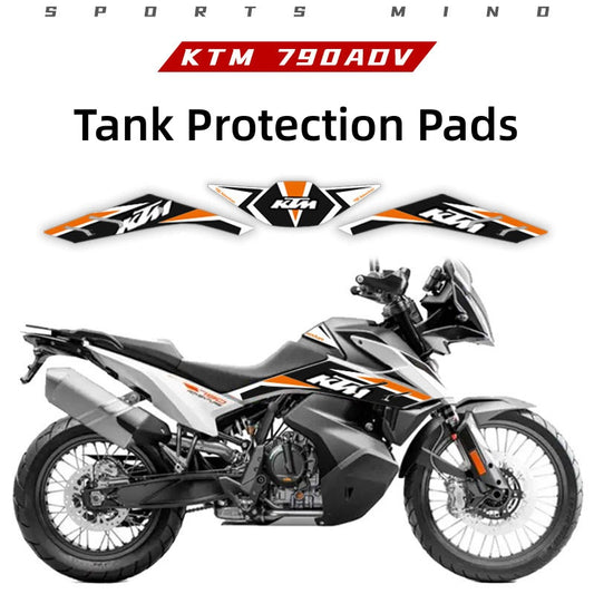 KTM 790 Adventure Fuel Tank Pad – PVC Color Graphics Decal Kit with Matte Finish