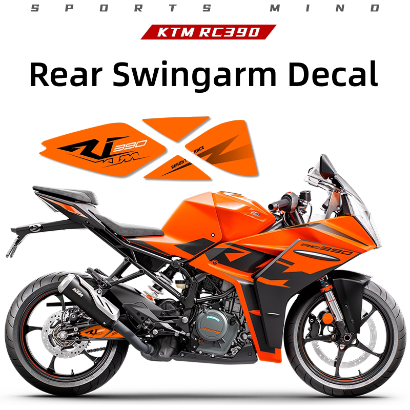 2024 KTM RC 390 Rear Swingarm Decals – Scratch-Resistant Protective Stickers and Modification Accessories