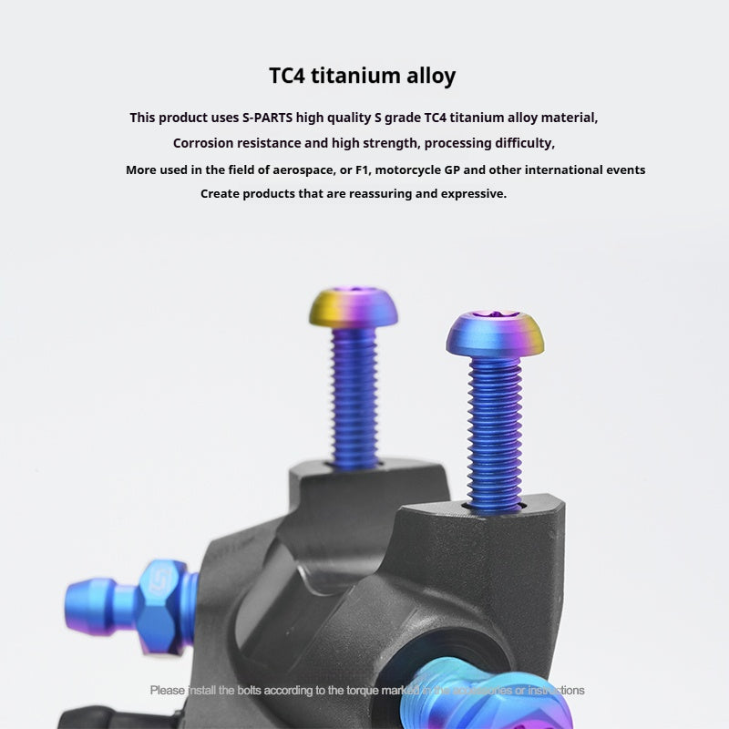 SPARTS Titanium Alloy Brembo RCS CC Master Cylinder Bolt Kit | Motorcycle Brake System Upgrade