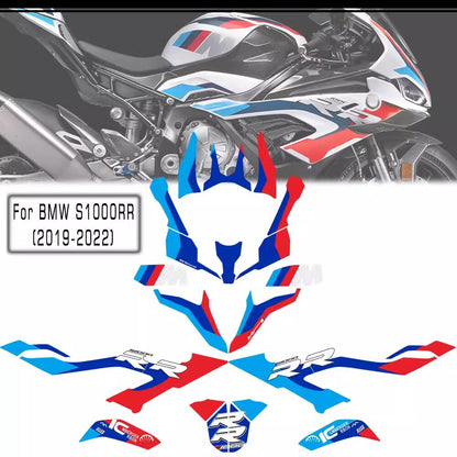 BMW S1000RR S1000 RR 2019-2022 Motorcycle Body Sticker Kit Waterproof Fairing Decal Full Bike Styling Protection Graphics Accessories