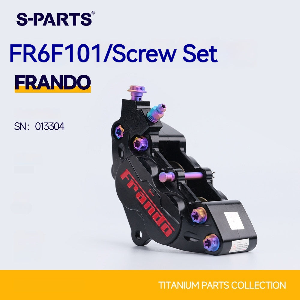 Frando FR6 / F101 Titanium Caliper Bolt Kit | SPARTS TC4 CNC Brake Upgrade Screws