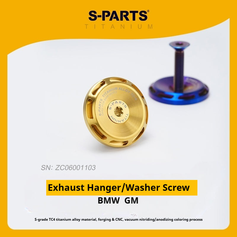 SPARTS Titanium Alloy Exhaust Hanger / Washer Bolt Kit – Universal for BMW Motorcycles