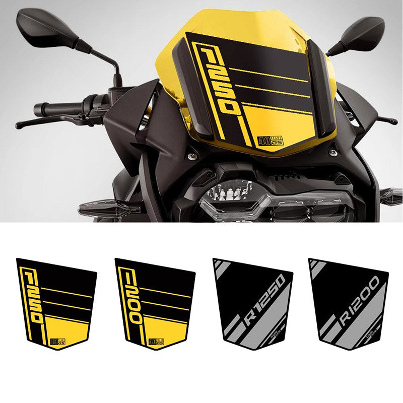 BMW R1200GS / R1250GS ADV (2013–2021) Windscreen Sticker Decal Kit Motorcycle Windshield Graphics Waterproof Sun-Resistant Trim
