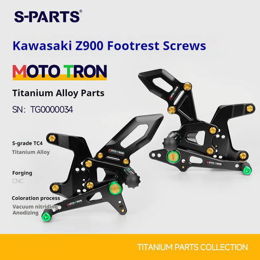 SPARTS Titanium Bolts for MOTO TRON Kawasaki Z900 Rearset Riser Upgrade Motorcycle Fasteners