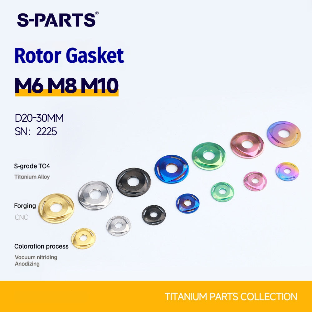 SPARTS M6/M8/M10 Titanium Rotor Washers – Electric & Motorcycle Upgrade