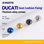 SPARTS Ducati Titanium Seat Bolt M6×20 | TC4 Grade 5 | Lightweight Motorcycle Upgrade