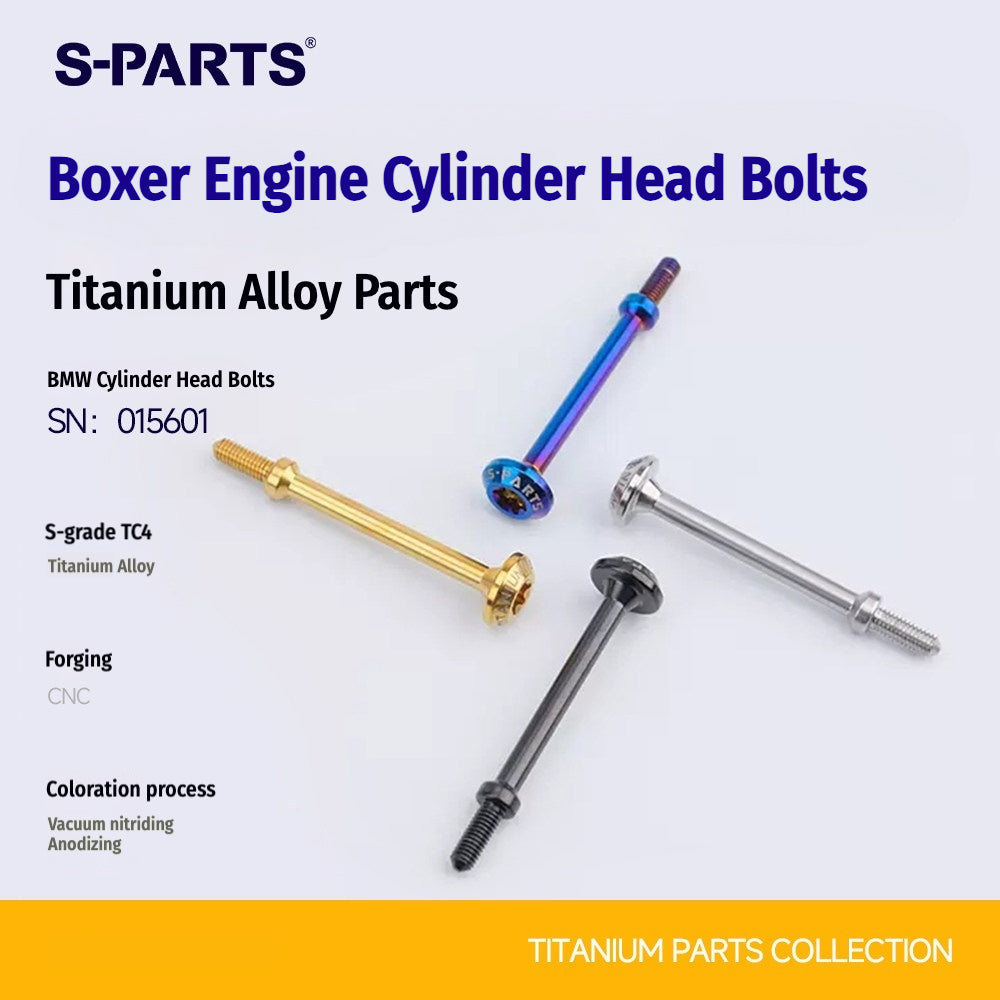 SPARTS TC4 Titanium Cylinder Head Bolts for BMW Boxer Engine