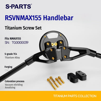 SPARTS RSV NMAX155 Handlebar Conversion Titanium Bolt Upgrade Fastener Kit