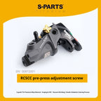 SPARTS Titanium Preload Adjuster & Knob Kit for Brembo RCS Brake Master Cylinder | CNC Titanium Bolts