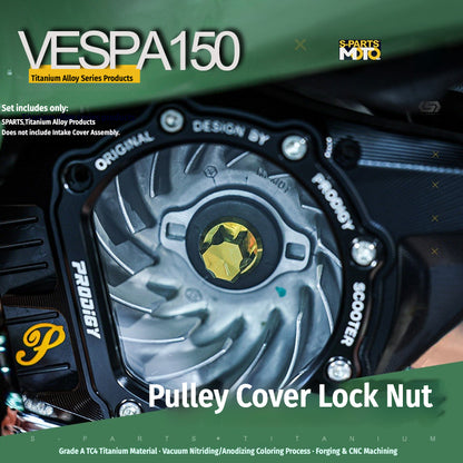 SPARTS Titanium Variator Lock Nut for Vespa 150 Sprint / Primavera – Closed-End Upgrade