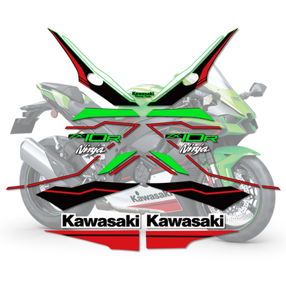 2021 Kawasaki Ninja ZX-10R KRT Full Body Graphics Decal Kit Motorcycle Stickers