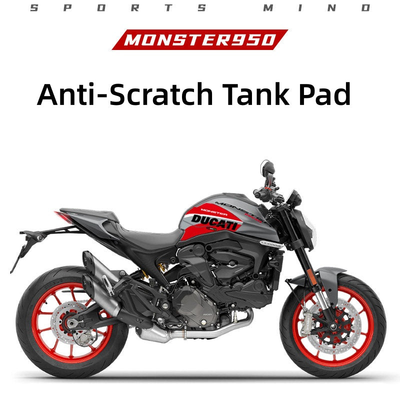 Ducati Monster 950 Spine-Style Tank Pad – Scratch-Resistant Decorative Tank Protector