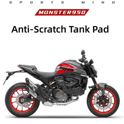 Ducati Monster 950 Spine-Style Tank Pad – Scratch-Resistant Decorative Tank Protector