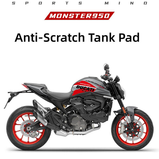 Ducati Monster 950 Spine-Style Tank Pad – Scratch-Resistant Decorative Tank Protector