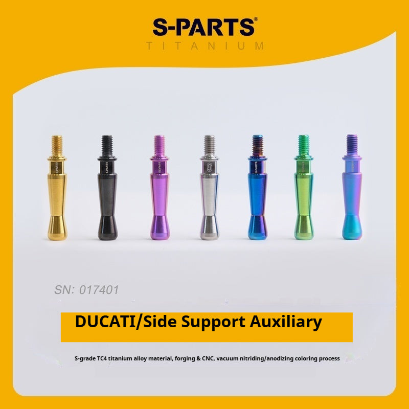 SPARTS Titanium Side Stand Auxiliary Pin for Ducati – Custom Color & CNC Titanium Support Pin