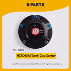 SPARTS Titanium Rizoma Fuel Tank Cap Bolt Kit for Ducati V4 V4S Streetfighter – Custom Upgrade Kit