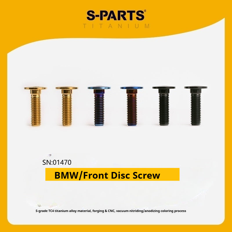 SPARTS Titanium M8*27 Front Brake Disc Bolts for BMW 1200 1250 and Water Bird – Custom Upgrade Kit