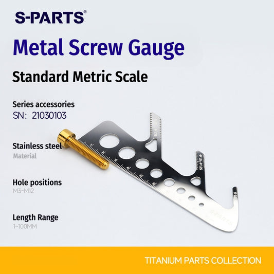 SPARTS Metal Screw Gauge New Version – Stainless Steel Thread Pitch & Diameter Measuring Tool