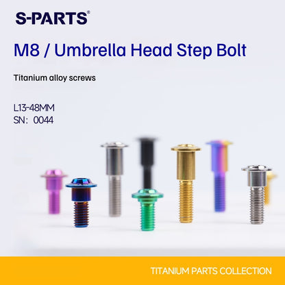 SPARTS M8 Stepped Button Head TC4 Titanium Bolt