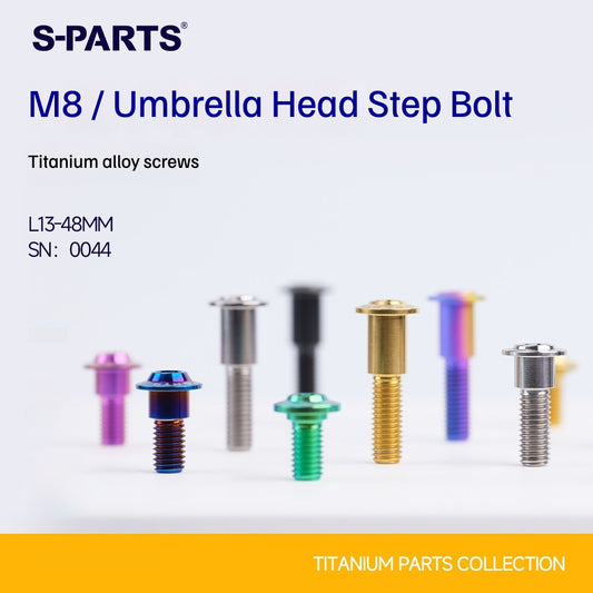 SPARTS M8 Stepped Button Head TC4 Titanium Bolt