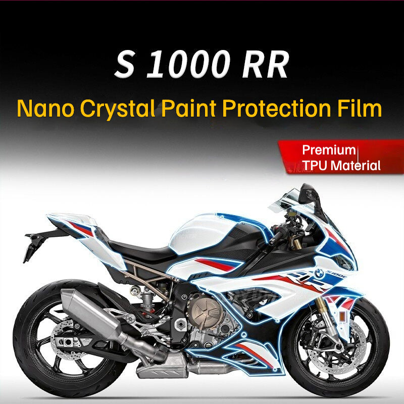 TPU Paint Protection Film for BMW S1000RR Nano Crystal Self-Healing Body & Tank Protection Film Motorcycle Accessories