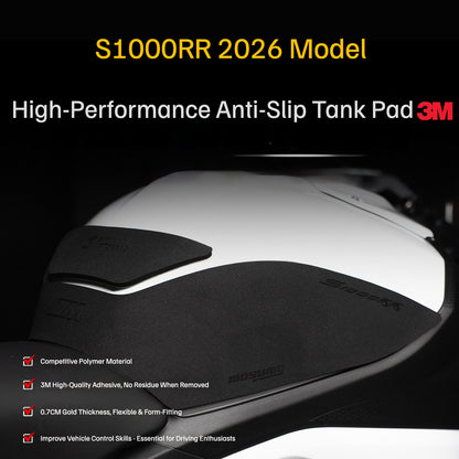 BMW S1000RR / M1000RR High-Performance Anti-Slip Tank Pad Thickened Fuel Tank Protection Sticker Motorcycle Grip Pad Accessories