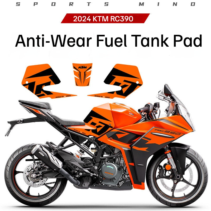 2024 KTM RC 390 Tank Grips – Rubber Fishbone Anti-Slip Tank Pads and Body Protectors
